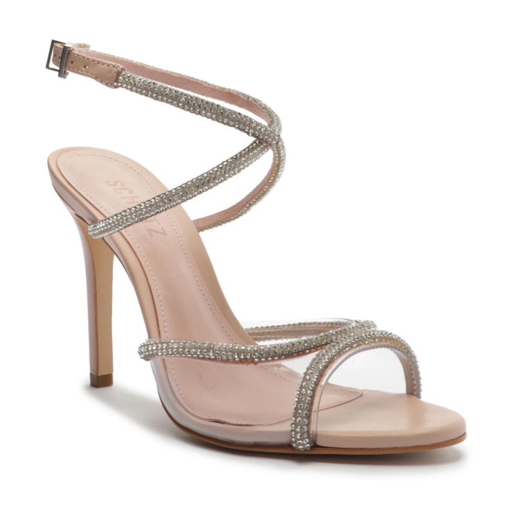 NEW schutz louise sandal heel in nude size 9
